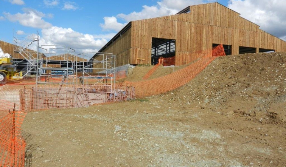 Terrassement pour bâtiment d'élevage